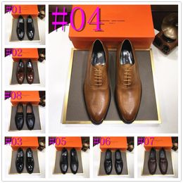 33Model Men's Buckle Strap Derby Shoes Men Leather Designer Dress Shoes Wedding Party Shoes Mens Business Office Oxfords Flats EU Sizes 38-45