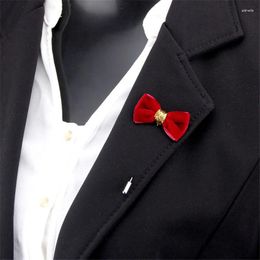 Brooches Beautiful Lapel 8 Colours Bow-knot Pin Stick Handmade Boutonniere Wedding Brooch Pins Men Women Cool Party Accessories