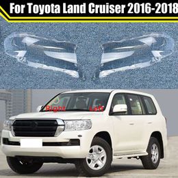 Car Headlamp Shade for Toyota Land Cruiser 2016 2017 2018 Headlight Glass Head Lamp Shell Transparent Lampshade Lens Cover