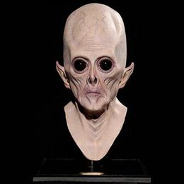 Alien Mask Carnival Halloween Big Eye Alien Mask Scary Festival Party Cosplay Costume Supplies Full Face Breathable Alien240I