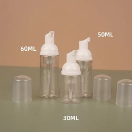 500 Pcs 60ML/30ML Foam Dispenser Bottle Plastic Refillable Mini Foam Bottle Foaming Soap Dispenser Pump Bottles -for Travel