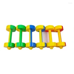 Dumbbells 1 Pair Children Dumbbell Toy Plastic Fitness Weight Lifting Gymnastic Equipment Props Early Toys For Kids