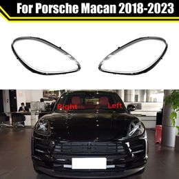 Front Car Protective Headlight Glass Lens Cover Shade Shell Transparent Light Housing Lamp Caps for Porsche An 2018-2023