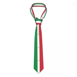 Bow Ties Italian Flag Of Italy Italia Necktie Casual Polyester 8 Cm Wide Neck Tie For Men Daily Wear Gravatas Wedding Accessories