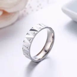 Cluster Rings US Size7-11 925 Sterling Silver V Triangular Band Ring For Women Men Jewelry Finger Anillos Bague Aneis Bijoux Anillo