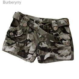 Women's Shorts High quality 2020 summer fashion camouflage cotton shorts women casual camo cargo shorts army military hot shorts Wj2280L231215