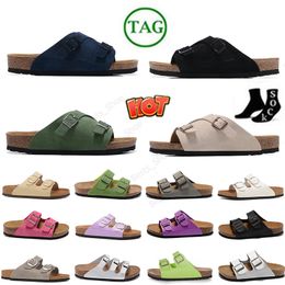 Birkes Bostons Clogs Slipper Slide Birkensstock Männer Frauen Arizona Mayari Freizeitschuhe Sandale Kork Leder Schnallenriemen Lieblings flache Trainer der Designermarke