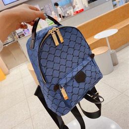 Brand 22SS Letter Printing Design Female Mini Backpack European and American Fashion Student High Capacity Women's Travel Bag235g