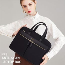 Fashion Women's Laptop Briefcase Business Document Organiser for 13 3 15 16 Inch Laptop Shoulder Bags Business Office Ladies 236M