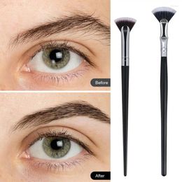 Makeup Brushes 2PCS Fan-shaped Eyelash Brush Soft No Shedding Professional Beauty Mascara Highlighter Powder Smudge Tool