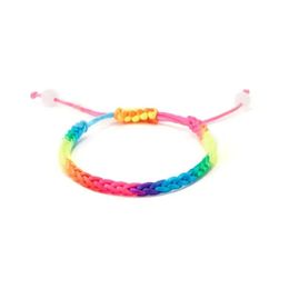 Charm Bracelets Braided Minimalist Hand-Woven Rainbow Mens Womens Armbands Jewellery Accessories Drop Delivery Jewelry Dhy2Q