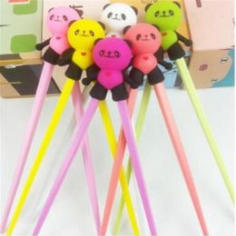 200 Pair Cute Panda Silicone Chopstick Chinese Chopstick Children Training Chopstick Length 18CM221P