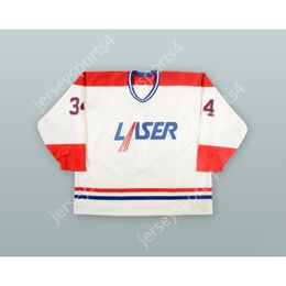 Custom MARC LEGAULT 34 ST. HYACINTHE LASER WHITE HOCKEY JERSEY NEW Top Stitched S-M-L-XL-XXL-3XL-4XL-5XL-6XL