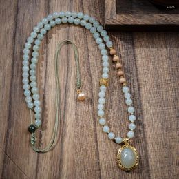 Pendant Necklaces 0.5 Hetian Jade Clavicle Chain Matching: Sandal Pearl Is As Warm Water Gentle And Good To Raise People