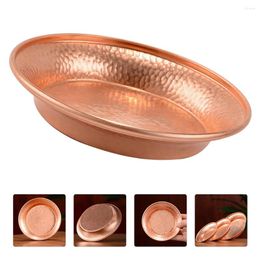 Bowls Household Tibetan Water Tray Decor Urlis For Decoration Copper Holy Offering Bowl