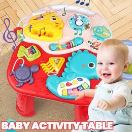 Keyboards Piano Baby Activity Table Musical Toys Sound Maker Games for Babies Sensory Toys Multi-Functional Movement Developing Educational Toys 231214