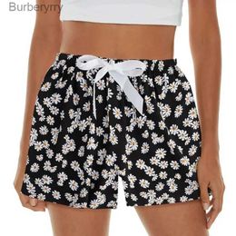 Women's Shorts Summer Women Casual High Waist Shorts Pants Womens Bohemian Beach Lightweight Printed Drstrings Elastic Waist Lounge BotL231215