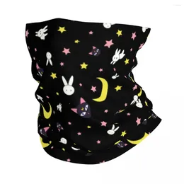 Berets Sailors Moon Pattern Winter Headband Neck Warmer Men Women Ski Camping Tube Scarf Face Bandana Gaiter