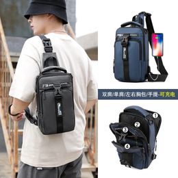 School Bags Multifunction Crossbody Bag for Men Antitheft Shoulder Messenger Male Waterproof Charging USB Casual Tote 231215