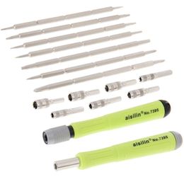 Screwdrivers aisilin 16 in 1 Multibits Interchangeable Screwdriver Repair Tool Set for 6 6S 5 5S Mobile Phone 231215