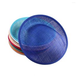 Royal Blue Sinamay Fascinator Base 25CM DIY Accessories Ladies Party Hat For Women Derby Wedding 12Pcs/Lot