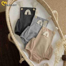 Rompers Ma Baby 0-18M Summer Newborn Infant Baby Romper Toddler Boy Girl Rainbow Jumpsuit Overalls Cute ClothingL231114