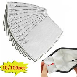 Anti Dust Droplets Replaceable Mask Filter Insert for Mask Paper Haze Mouth PM2 5 Filters Household Protective Products 100pcs249G