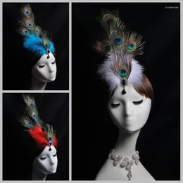 Arrival Adult Or Kids White Blue Red Peacock Feather Hair Headband For Swan Lake Ballet Dance Stage Performance And Drama