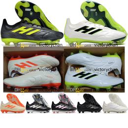 Stivali da calcio di qualità da regalo Copa Pure.1 FG Lithe Soccer Scollette Mens StirT Ground in pelle morbida SCARPE SOCCHI SCARPE DI SOCCHI