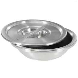 Dinnerware Sets Stainless Steel Oval Plate Dinner Camping Tableware Multipurpose Container