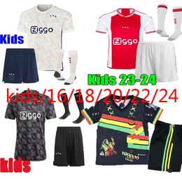 TADIC 23 24 Soccer Jerseys BROBBEY BERGHUIS black marley Kit KLAASSEN BROBBEY BERGWIJN CRUYFF LUCCA KUDUS home away football shirt kids kit uniforms