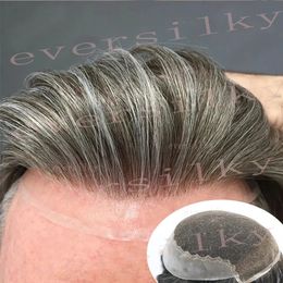 Men's Children's Wigs Natural Hairline Lace Front Pu 1B40 Grey Male Hair Breathable Q6 Mens Toupee Human Blonde Capillary Prosthesis 231215