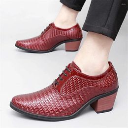 Dress Shoes High Heels Brogues Plus Size Moccasins For Men Brand Party Sneakers Sport Zapato Famous