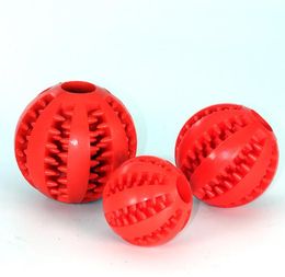 Pet Dog Training Toy Interactive Rubber Balls for Small Large Dogs Puppy Cat Chewing Toys Pet Tooth Cleaning Indestructible Dog Food Snack Ball