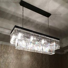 l length 125cm 1920S ODEON CLEAR GLASS FRINGE RECTANGULAR CHANDELIER vintage k9 lustre crystal LLFA248m