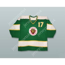 Custom ST. PAUL VULCANS GREEN HOCKEY JERSEY NEW Top Stitched S-M-L-XL-XXL-3XL-4XL-5XL-6XL