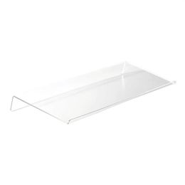 Hooks & Rails Acrylic Tilted Computer Keyboard Holder Clear Stand For Easy Ergonomic Typing Office Desk Home School2537