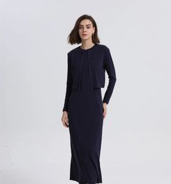 Urban Sexy Dresses AS woman clothes zipper cardigan and Ankle Maxi Length long dress nature Fibre brand ribbing fabric clothing 231214