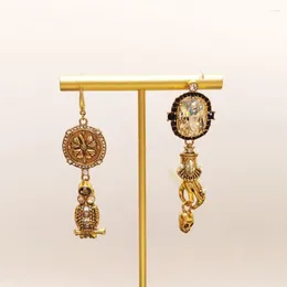Dangle Earrings Trends Jewellery Crystal Pendant Gold Silver Luxury Asymmetric Earring Women Designer Halloween Punk Boho Goth