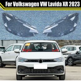 for VW Lavida XR 2023 Front Car Protective Headlight Glass Lens Cover Shade Shell Auto Transparent Light Housing