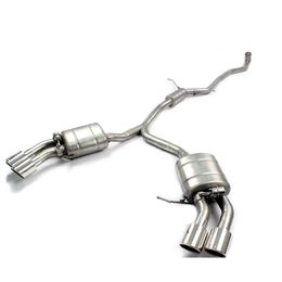 For Porsche 2.0T Stainless Steel Exhaust System Modification Sounds Muffler Tip Mid Tailpipe Exhaust Cat-back Macan Cat Back