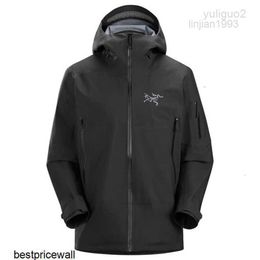 2023Jackets Man Designer Arcterys Hooded Sweatshirt Archaeopteryx ARC 'terys SABR windproof waterproof warm and breathable jacket Qixi gift Black S HB9N