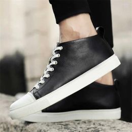 Boots Small Numbers Normal Leather Black Ankle Man White High Sneakers Summer Shoes Men Sport Bascket Super Offers XXW3
