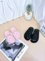 Brand kids Sandals shoes designer toddler shoe sizes 26-35 Hollow out design baby sandal boys black slippers shoe Dec05