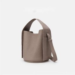 Spring/Summer Earloop Series Bucket Bag: Spacious Crossbody & Single Shoulder - Ideal for Work and Daily Use black purple green white grey