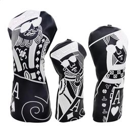 Other Golf Products Golf Club #1 #3 #5 Wood Headcovers Driver Fairway Woods Cover PU Leather Head Covers Maximum speed delivery 231214