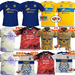 Day of the Dead Liga MX 23/24 Tigres Soccer Jerseys goalkeeper men shirt GIGNAC THAUVIN UANL 2023 2024 football shirt T tiger