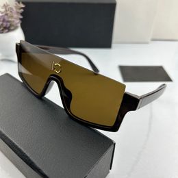 Fashion one piece sunglasses for men and women high quality UV400 resistant beach party glasses half frame goggles multiple Colours to choose with box DG4441