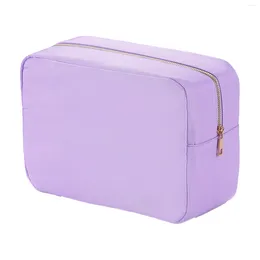 Cosmetic Bags Work Sport Travel School Candy Colour Makeup Bag Portable Waterproof Large Easy To Clean Smooth Zipper Cute For Girls Nylon
