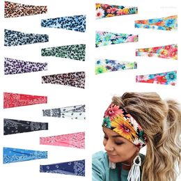 Cross Headbands Turban Head Wrap Hair Band Knot Headband For Woman Boho